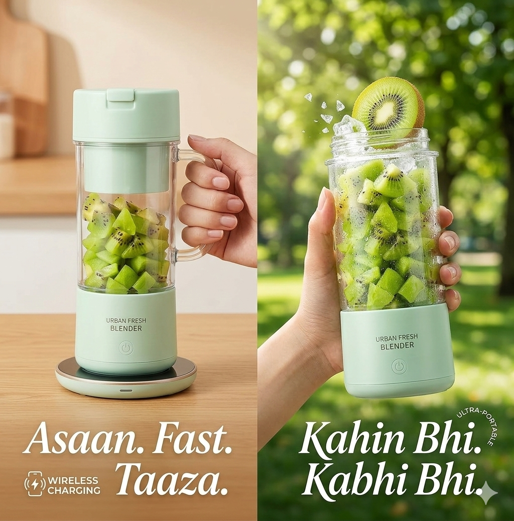 Portable Smoothie Blender – Blend & Sip Anywhere