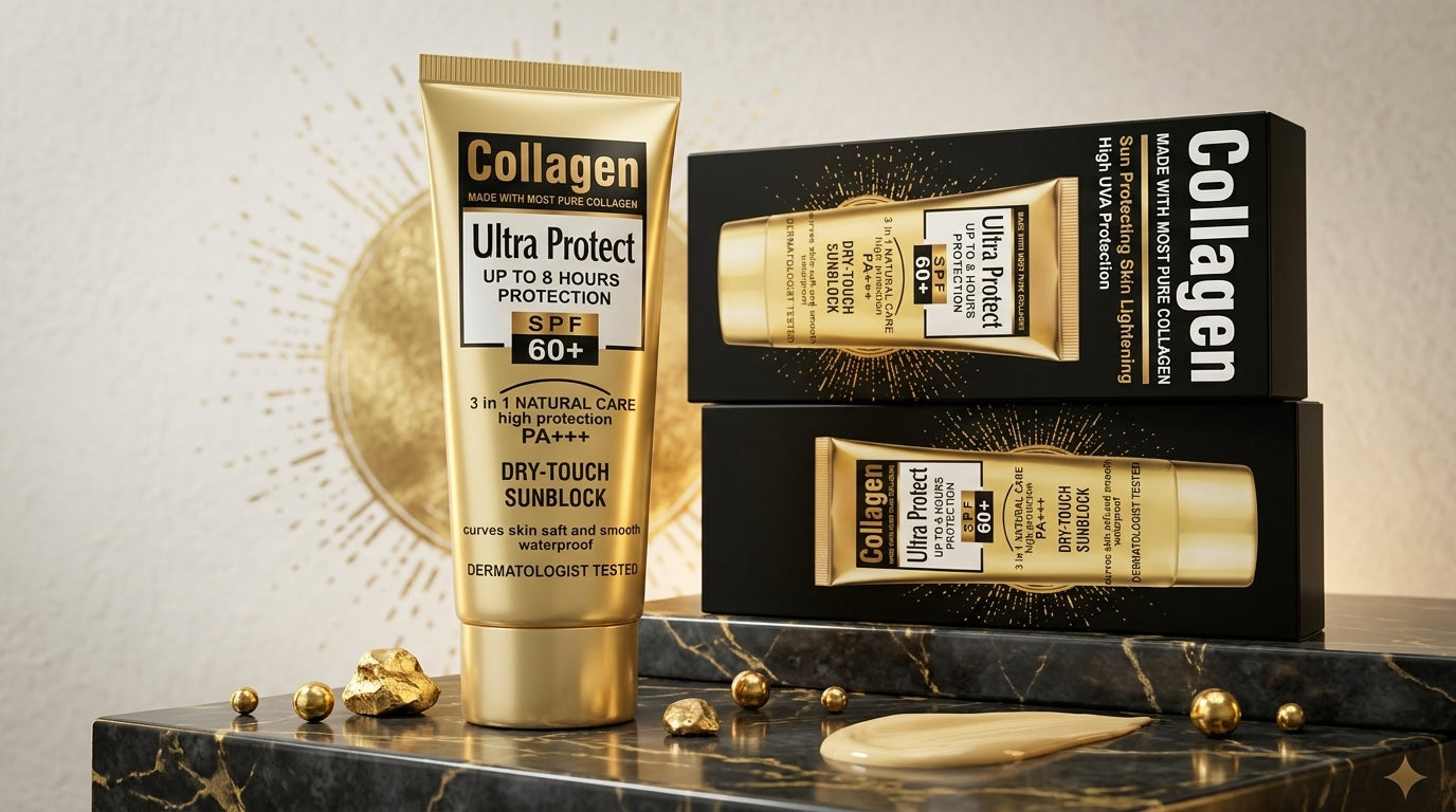 Collagen Ultra Protect Sunblock SPF 60+ PA+++ 3-in-1 sunscreen
