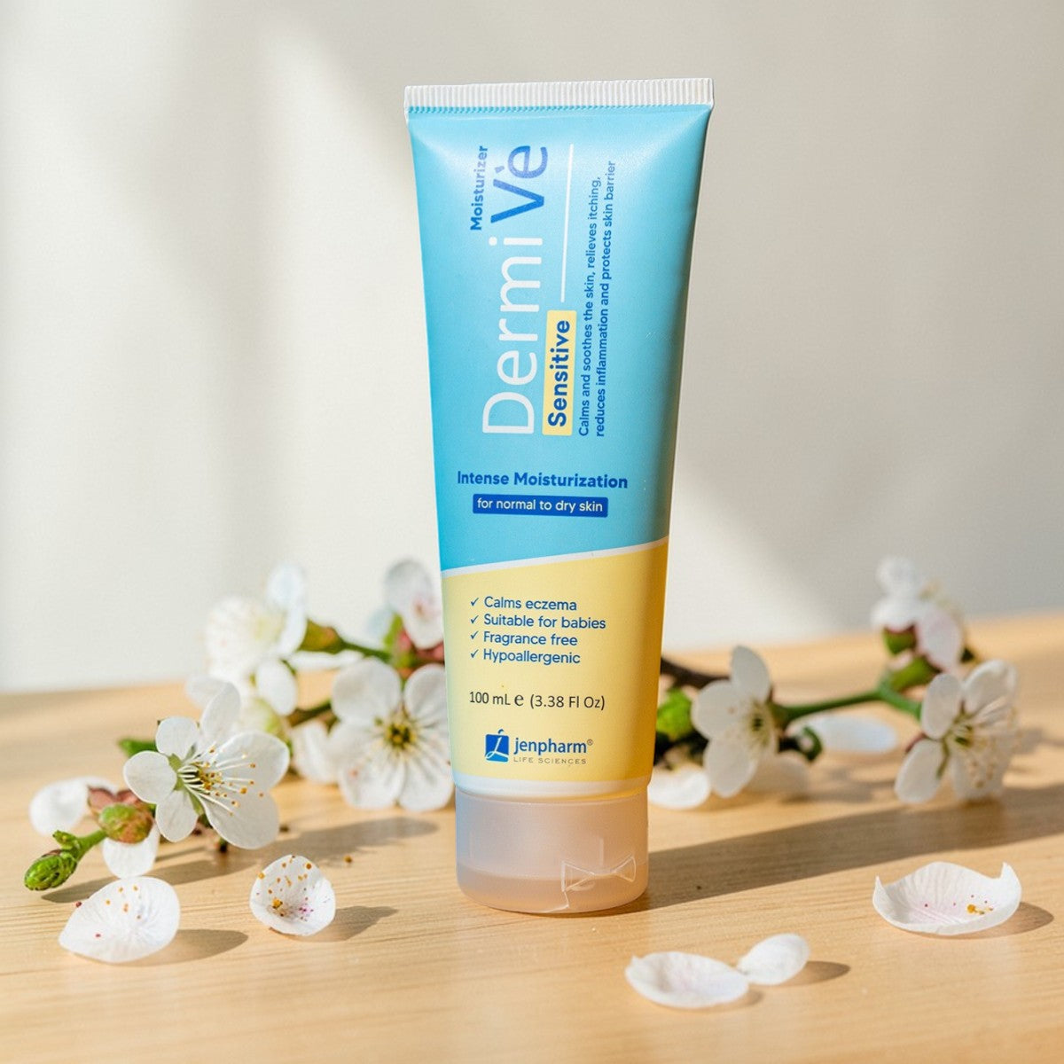 Dermive Sensitive Moisturizer – Ceramide Hydration for Dry & Irritated Skin (100ml)