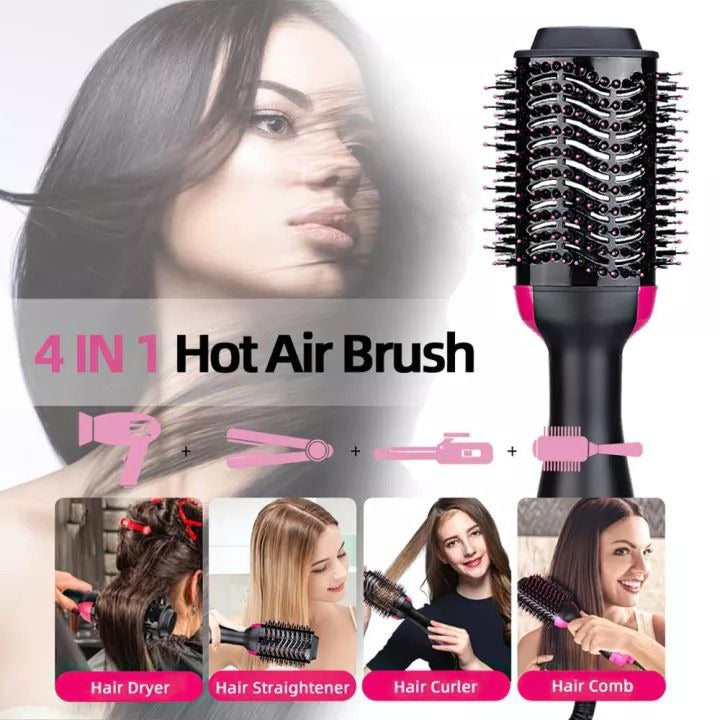 ✨ 3-in-1 Hot Air Brush – Dry, Style & Volumize hair