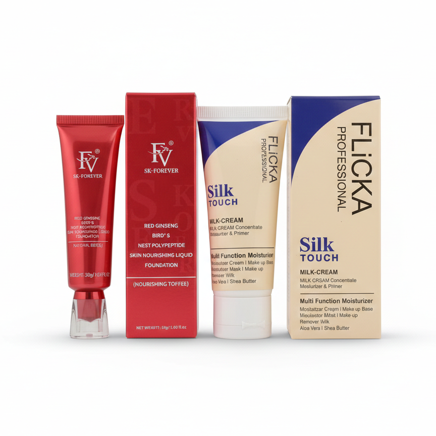 Flicka Primer + Foundation Duo – 2-in-1 Makeup Deal