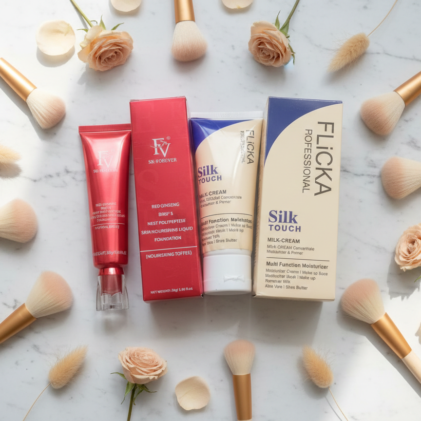 Flicka Primer + Foundation Duo – 2-in-1 Makeup Deal