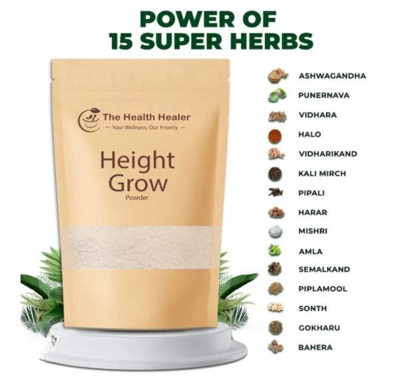 Height Grow Powder by The Health Healer – Natural Height Increase & Growth Support | 70g