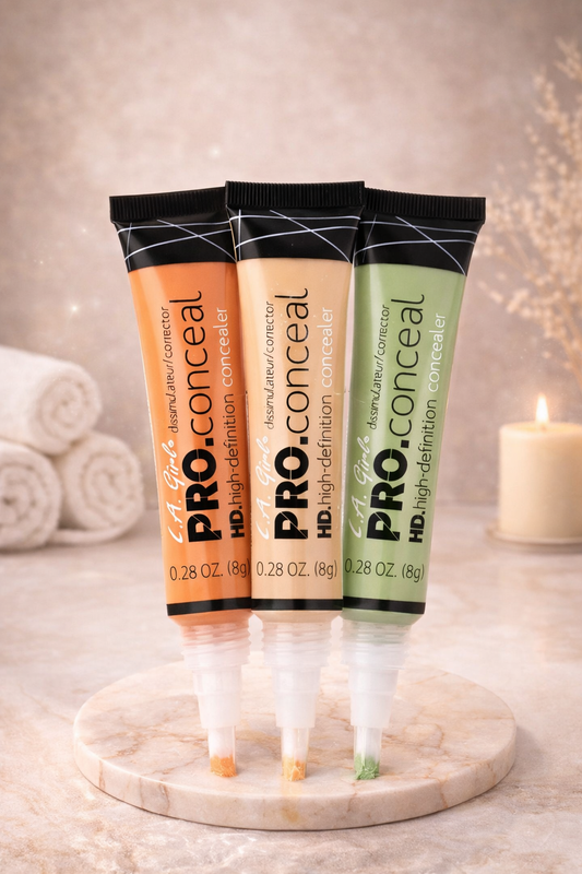 L.A. Girl HD Pro Concealer Trio – Full Coverage (Pack of 3)