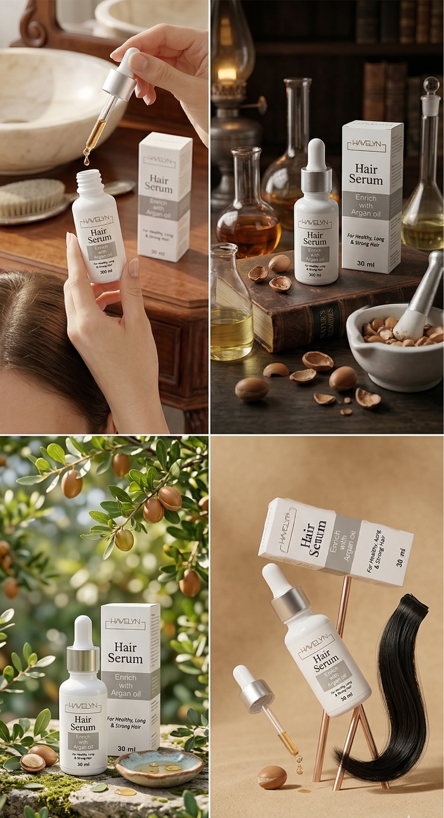 HAVELYN Hair Growth Serum with Argan Oil – Anti Hair Fall | Strong, Long & Shiny Hair Formula