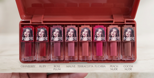 Mocallure Nude Lip Gloss Kit – 8 Matte Shades