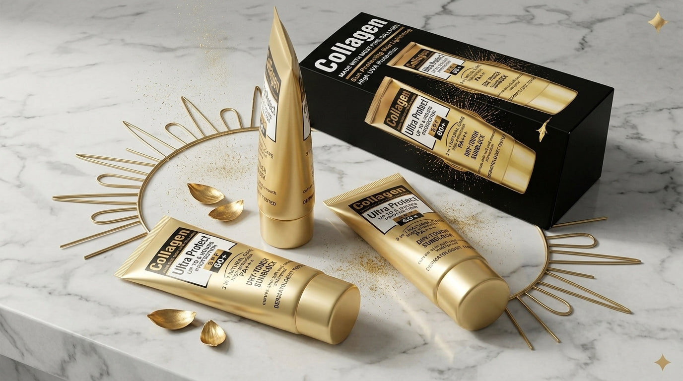 Collagen Ultra Protect Sunblock SPF 60+ PA+++  3-in-1 sunscreen