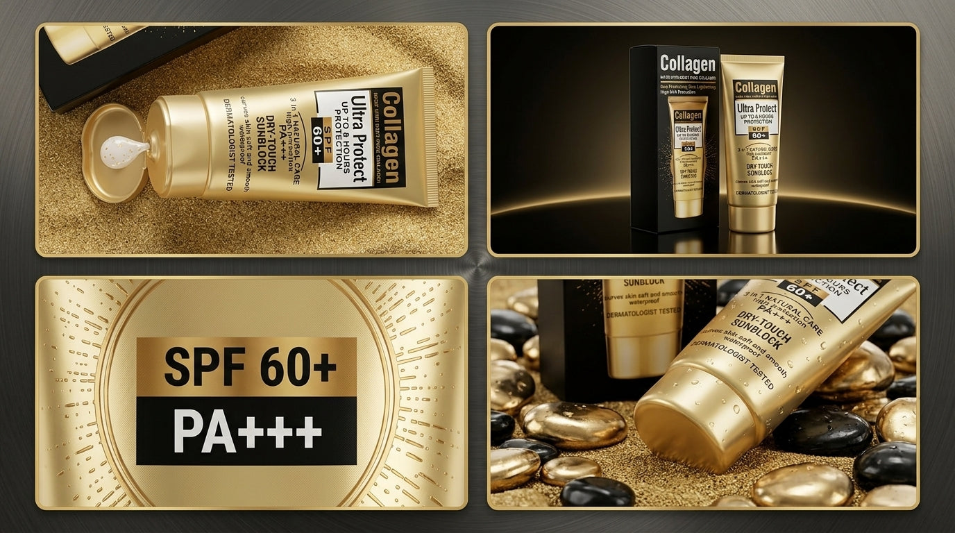 Collagen Ultra Protect Sunblock SPF 60+ PA+++  3-in-1 sunscreen
