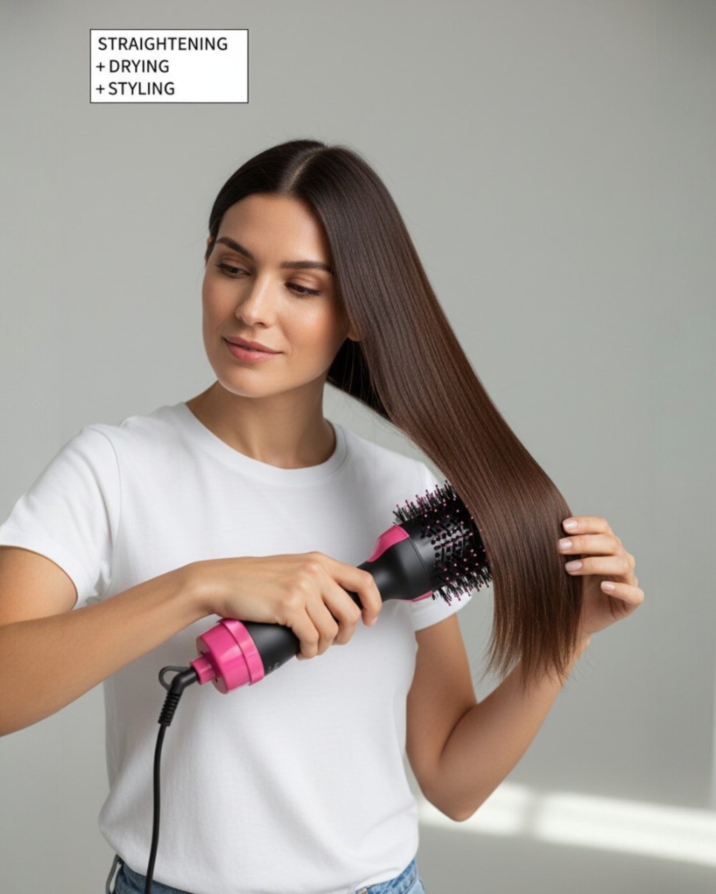 ✨ 3-in-1 Hot Air Brush – Dry, Style & Volumize hair