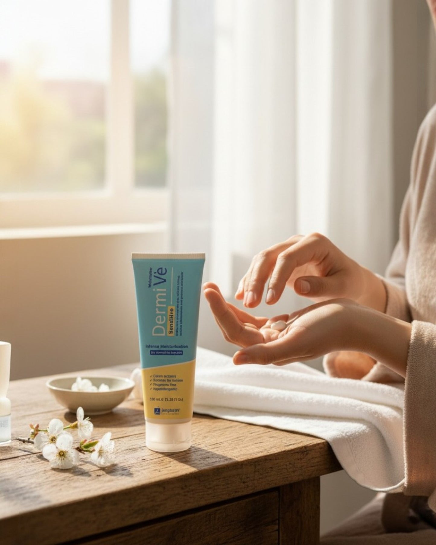 Dermive Sensitive Moisturizer – Ceramide Hydration for Dry & Irritated Skin (100ml)